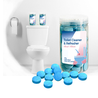 Pastilles effervescentes bleues solides jetables pour toilettes, parfumées, nettoyantes et détachantes