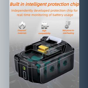 Reemplazo 18V 5Ah 6Ah BL1860B Batería de herramienta eléctrica 108Wh Ion de litio cilíndrico para herramientas inalámbricas LXT Compatible BL1850 <span class=keywords><strong>BL1840</strong></span> - Product Image 6