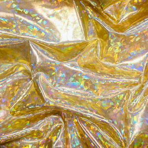 Vente en gros de feuille d'estampage à chaud, <span class=keywords><strong>hologramme</strong></span> de paillettes scintillantes, tissu en polyester spandex bronzant pour vêtements de spectacle - Product Image 2