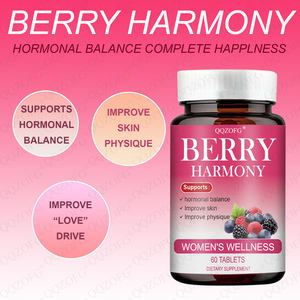 LDJ OEM Venta al por mayor Berry Harmony Tabletas 75mg 60 Píldora Extracto de soja Proantocianidina Vitamina para el equilibrio hormonal femenino - Product Image 5