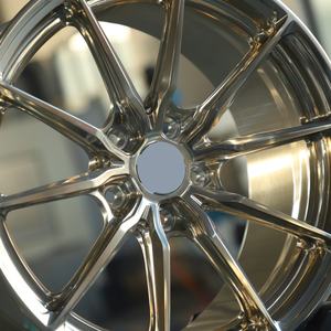 Nuevo diseño HTOR P104SC 5x112 5x114,3 5x120 <span class=keywords><strong>Ruedas</strong></span> forjadas <span class=keywords><strong>Ruedas</strong></span> de 19-24 pulgadas Oro congelado personalizado con <span class=keywords><strong>precio</strong></span> de descuento de alta calidad - Product Image 4