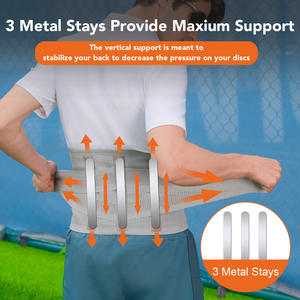 Faja Lumbar de Soporte <span class=keywords><strong>para</strong></span> Alivio del Dolor de Espalda Baja, Cinturón Ajustable y Flexible <span class=keywords><strong>para</strong></span> Entrenamiento, Faja Deportiva <span class=keywords><strong>para</strong></span> Gimnasio - Product Image 3