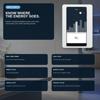 Prise murale intelligente QBCZ11LM Apple Home HomeKit Zigbee 1.2 10A 2500W avec contrôle à distance par application, minuterie et compteur d'énergie, type 86