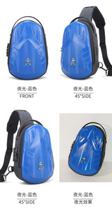 Conception unique sac à bandoulière poitrine épaule sac à dos étanche antivol sangle unique bandoulière messager voyage en plein air hommes sac - Product Image 2