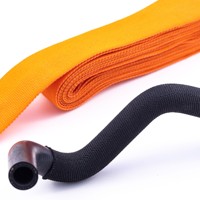 Manchon tressé thermorétractable en tissu PET, tube thermorétractable, manchons de protection, tissu polyester thermorétractable, manchon tissé