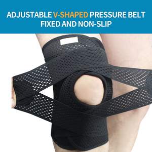 Rodillera ajustable transpirable con estabilizadores laterales, rodilleras para <span class=keywords><strong>meniscal</strong></span>, <span class=keywords><strong>desgarro</strong></span> y alivio del dolor de <span class=keywords><strong>rodilla</strong></span>, hombres y mujeres - Product Image 4