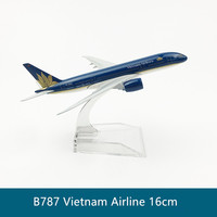 Set Hadiah Terbatas Bahan Alloy Skala 1:400 16cm B777 B787 Prototipe Pesawat Airbus Model Pesawat Diecast