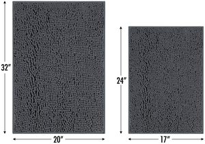 Phòng Tắm Có Thể Giặt Thoải Mái Chống Trượt Mềm Xù Xì Thấm Nước <span class=keywords><strong>Chenille</strong></span> Thảm Cho Sàn Tắm - Product Image 6