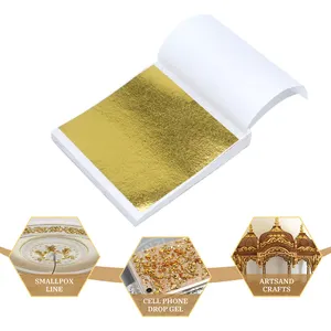 9*9cm imitación oro decoración pared arte manualidades hogar muebles dorado hoja de oro Taiwán A B K hojas de hoja de oro