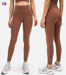 Phụ Nữ Của Cao Eo Align Yoga Phòng Tập Thể Dục Chạy Xà Cạp Bơ Mềm Quần Chặt Chẽ Với Túi Bán Buôn Giá Tốt Mô Hình Rắn - Product Image 4