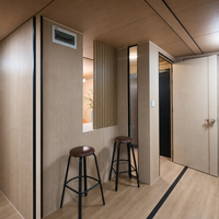 Villa conteneur de 20 pieds, norme européenne, maison modulaire préfabriquée avec porte vitrée pour le tourisme et la location de gîtes