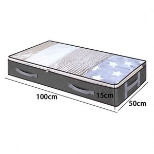 Cestas Organizadoras de Tela de Gran Capacidad con Diseño Desmontable para Cajones Debajo de la Cama y Almacenamiento de Ropa - Product Image 3