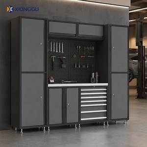 Sistema Modulare di Armadietti <span class=keywords><strong>per</strong></span> Garage con Pannello Forato, <span class=keywords><strong>Banco</strong></span> <span class=keywords><strong>da</strong></span> <span class=keywords><strong>Lavoro</strong></span>, Armadietti Alti e Cassetti Portautensili <span class=keywords><strong>per</strong></span> l'Organizzazione di Officine Domestiche - Product Image 5