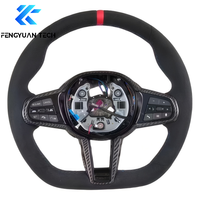 Volant en cuir et fibre de carbone personnalisé pour BMW G20 G28 G29 G30 G32 G38 G40 G80 G87 G05 320i 325i 330i M3 M4 M5 M8 X5 X6 M40i