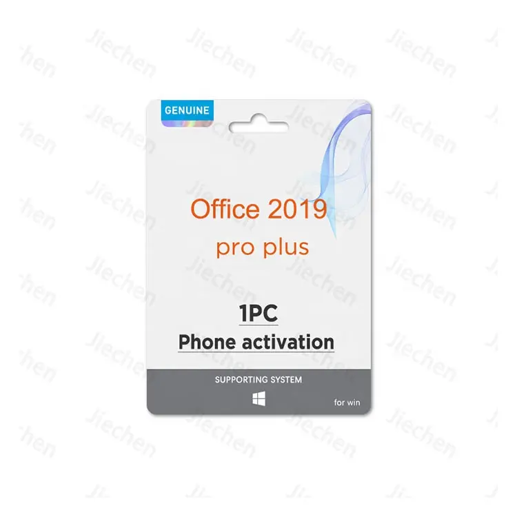 Office 2019 Pro Plus Clé 1 pièce Activation en ligne Licence de clé Office 2019 Pro Plus Envoyer par chat