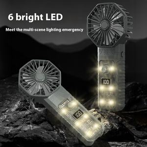 2 in 1 Turbo lüfter Turbo gebläse Mini Turbo lüfter Faltbarer wiederauf ladbarer tragbarer Hand ventilator Heftiger Turbofan - Product Image 3