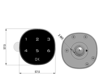 Serrures de meubles à code électronique à 6 chiffres Déverrouillage intelligent par mot de passe Serrure de tiroir de casier intelligent