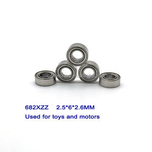 ลูกปืนมอเตอร์ขนาดเล็กคุณภาพสูง <span class=keywords><strong>2</strong></span>.5 มม. รุ่น 682Xzz ขนาด <span class=keywords><strong>2</strong></span>.5x6x2.6 วัสดุ GCR 15 ลูกปืนร่องลึกสำหรับของเล่น - Product Image 2