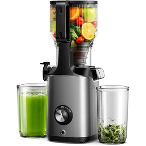 Extractor de Jugos en Frío Euhome con Boca Ancha de 5.8 Pulgadas, Prensado Lento para Frutas y Verduras Enteras, 100w, Carcasa Metálica, Eléctrico - Product Image 1