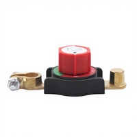 Interrupteur de coupure de courant négatif hexagonal en laiton pour voiture, modèle universel 12V/24V B71002