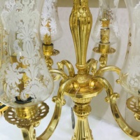 Lampe de table en cristal et cuivre doré de style rétro européen, décoration artistique de luxe pour hôtel, maison, baptême, mariages, cadeau