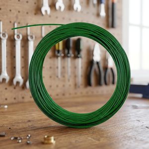 Cable de Acero Resistente de 32 mm con Recubrimiento de PVC Verde, Resistente al Óxido, para Caza de Patos y Uso en Exteriores - Product Image 3