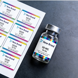 Etiquetas de vinilo a prueba de humedad más vendidas de 3 ml, 5 ml y 10 ml para péptidos de fitness, industria deportiva - Product Image 2