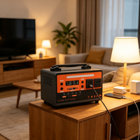 Panneau solaire portable rechargeable 300W 400W, batterie externe lithium-ion, onde sinusoïdale pure, source d'alimentation d'urgence pour le camping en plein air