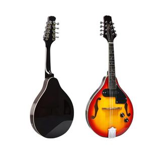 Vente en gros pas cher Mandoll acoustique transfrontalière, Mandol électro-acoustique à 8 cordes, Spruce Sunset Color Panel Bright Production and Wholesale - Product Image 1