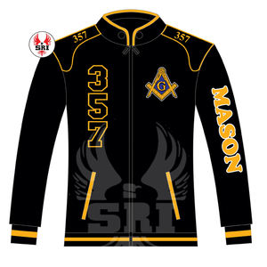 Masonic Master Mason Letterman Jacket Veste Racecar sur mesure | Veste de course maçonnique avec logo brodé personnalisé Regalia pour hommes - Product Image 4