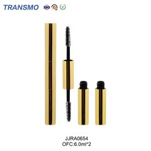 Matte Gold Lid Empty <b>Mascara</b> Tubes Dual Gold <b>Mascara</b> Container 6ml Capacity with Screw Cap for Cosmetics - Product Image 1