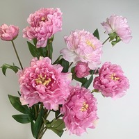 Hochwertige Handgefertigte Elegante Realistische Künstliche Pfingstrosen-Seidenblumen für Wohnzimmer-Dekoration, Hochzeiten und Valentinstag