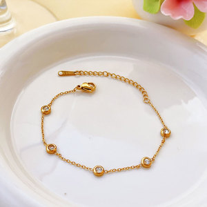 Pulsera y Brazaletes de Moda para Mujer, Personalizados, de Lujo, en Acero Inoxidable 316L, Chapados en Oro de 14k y 18k, Pulsera de Burbujas - Product Image 3
