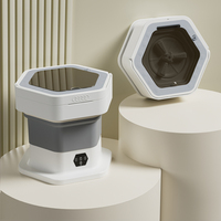 Lave-linge portable 8L pour appartement, camping, voyage, sous-vêtements, mini-lave-linge rechargeable USB