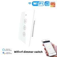 Chaude Tuya Smart Switch Dimmable Wifi Commutateur Durable ABS À Distance Tactile Mur Commutateur 10A Max Courant RF Télécommande App Contrôle