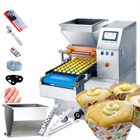 Machine commerciale de dépôt de boulangerie faisant des biscuits de biscuit Cupcake Eclair-New Condition lait eau farine ingrédients double usage