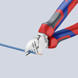 KNIPEX 14 25 160 Cortador de aislamiento con mangos cómodos cromados 160 mm - Product Image 3