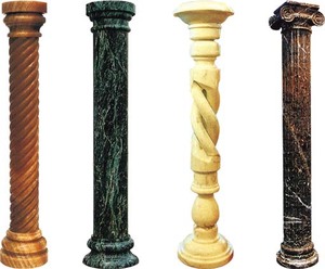 <span class=keywords><strong>Colonne</strong></span> de marbre romaine grecque de style moderne <span class=keywords><strong>colonne</strong></span> de pierre naturelle pour la décoration extérieure de bâtiment d'hôtel à la maison - Product Image 1