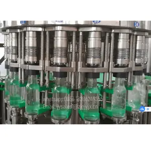 Automatic Glass Bottle Washing Filling Capping Machine, Wine, Vokda Bottling Plant