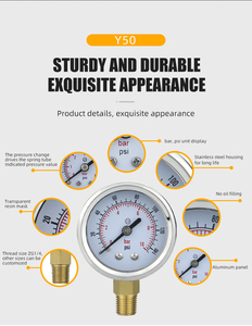 Manómetro <span class=keywords><strong>de</strong></span> Presión, Rosca <span class=keywords><strong>de</strong></span> Latón NPT1/4, Manómetro <span class=keywords><strong>de</strong></span> Vacío <span class=keywords><strong>de</strong></span> 50 mm - Product Image 6