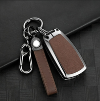Nouvel étui pour clé de voiture en alliage de zinc et cuir pour Dongfeng Tianlong KL KC VL KX VR Tianjin, accessoires intérieurs de voiture