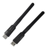 Adaptateur Wifi USB double bande 600 Mbps AC600 2,4 GHz 5 GHz Wifi avec antenne Carte réseau mini ordinateur PC Récepteur 802.11b/n/g/ac