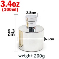 LANGXU Flacon de parfum de luxe unique en or Magnifiquement conçu Flacon de parfum de qualité supérieure 100ml avec boîte personnalisée