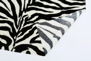 100% polyester in bàn chải nhung sofa đệm vải da báo động vật in bọc nhung vải dệt may nhà - Product Image 4