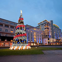 Wasserdichte LED 3D Riesen-Weihnachtsbaumbeleuchtung für Kommerzielle Einkaufszentren Motiv-Display Straßenlandschaftsdekoration
