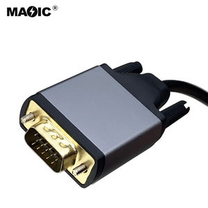 Top vente 1.8M plaqué or 1080P <span class=keywords><strong>adaptateur</strong></span> <span class=keywords><strong>HDMI</strong></span> vers <span class=keywords><strong>VGA</strong></span> câble <span class=keywords><strong>HDMI</strong></span> vers <span class=keywords><strong>VGA</strong></span> pour projecteur ordinateur portable et moniteur - Product Image 3