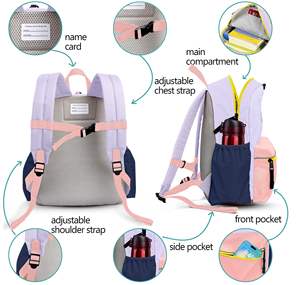 Mochila Escolar Reflectante Mini para Preescolar, Jardín de Infancia, Niños Pequeños y Primaria - Mochila Diaria Segura para Niños - Product Image 5