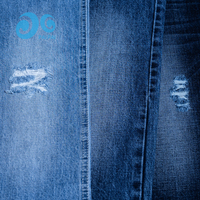 Tissu denim uni épais 7 fils non extensible rigide indigo qualité stable tissage épais pour veste en jean pour garçons vêtements de travail OEM faible MOQ
