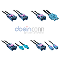 Arnés Automotriz de Alta Velocidad H-MTD de Doble Puerto, Codificación Macho E6S10V-1CAZ5-A a E6K10B-1CAZ5-Z, Ethernet 10G