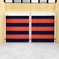Porte suspendue en PVC pour entrepôt extérieur, sites industriels nécessitant des portes durables pour la circulation des chariots élévateurs